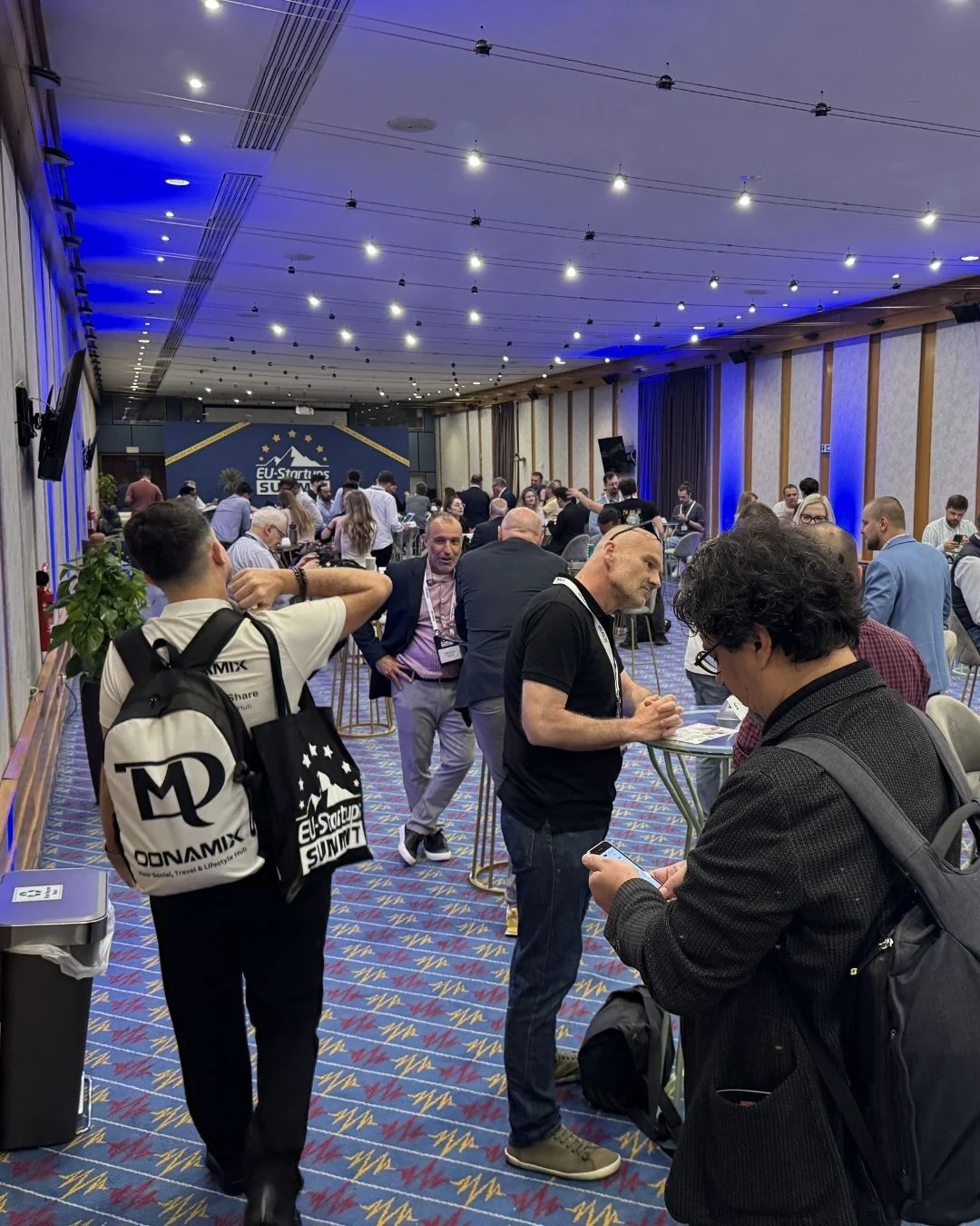 Conversations in the EU-Startups Summit networking area