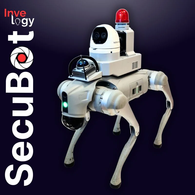 SecuBot gets a warning beacon and loudspeaker for active security